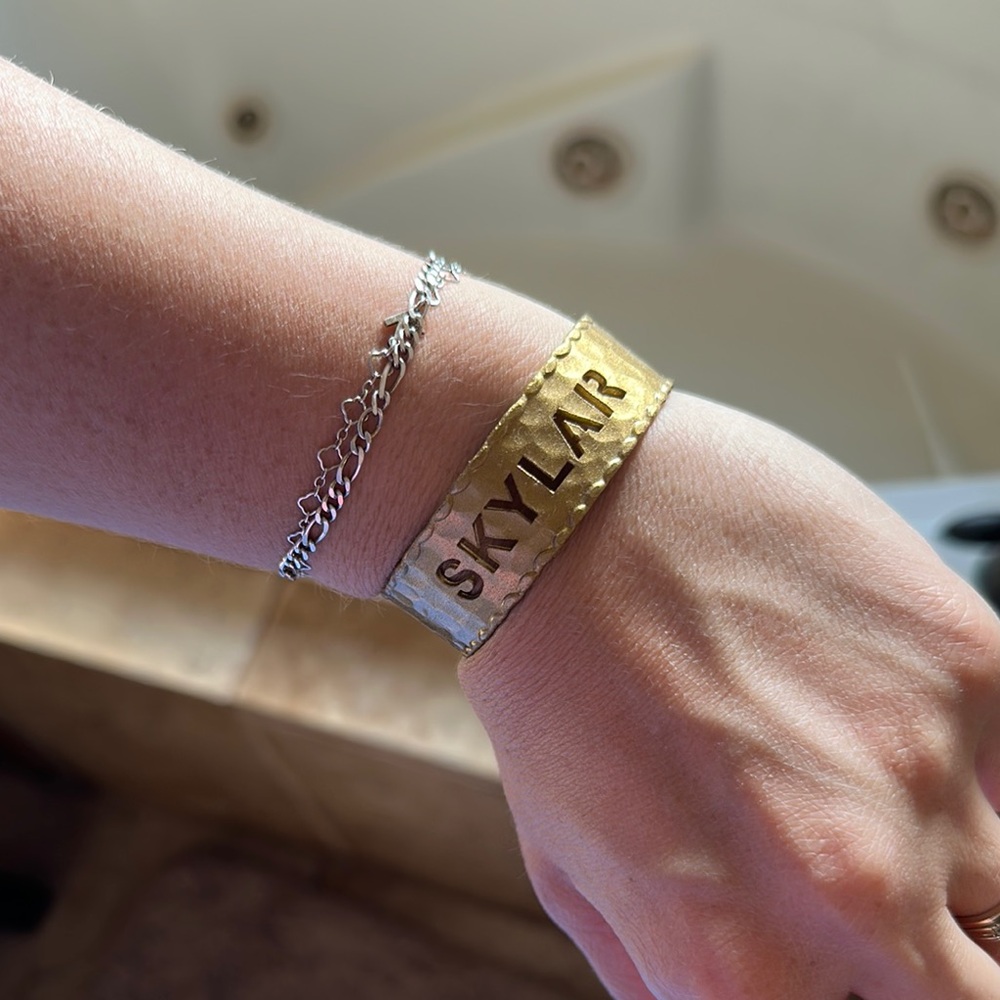 Rustic Cuff Gold Skylar Bracelet
